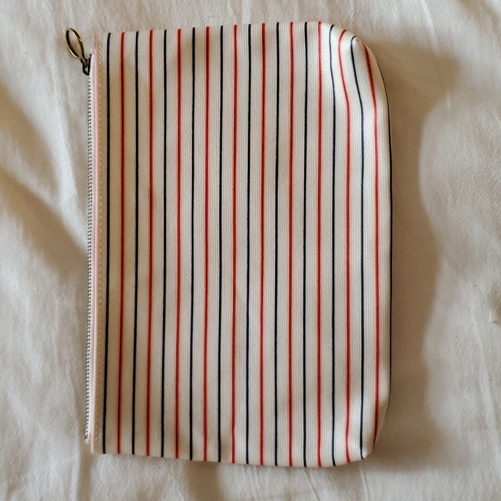 NWT Madewell coated cotton waterproof clutch